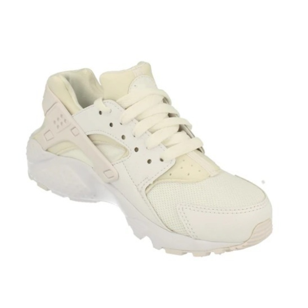 Nike® (Women's 8 M)(6.5Y) Huarache™ Run (GS) Training Shoes, White/Pure Platinum